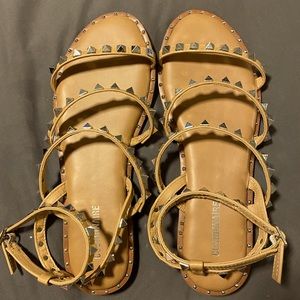 Never worn studded sandals